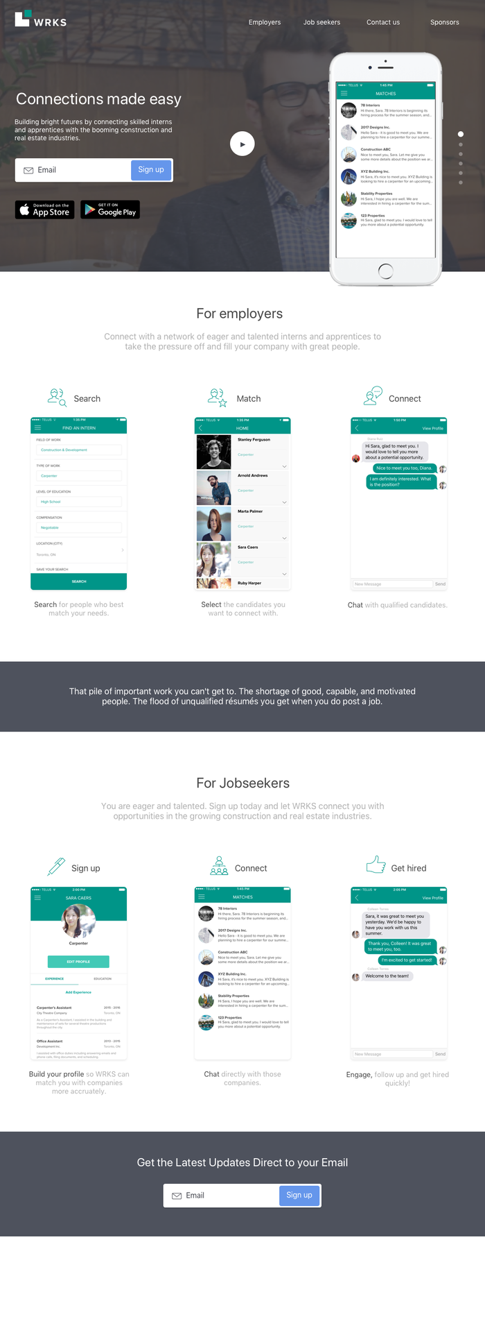 Landing page